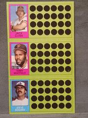 Jack Clark, Terry Whitfield, Steve Rogers #70, 87, 106 Baseball Cards 1981 Topps Scratch Offs Prices