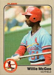 Willie McGee Baseball Cards 1983 Fleer Prices