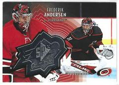 Frederik Andersen Hockey Cards 2021 Upper Deck SPx Finite Prices