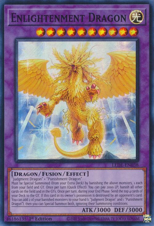 Enlightenment Dragon LEDE-EN038 YuGiOh Legacy of Destruction