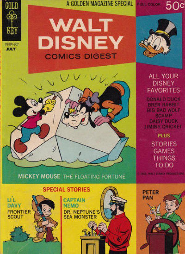 Walt Disney Comics Digest #13 (1969) Comic Books Walt Disney Comics Digest