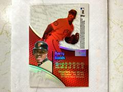 Back | Barry Bonds Baseball Cards 2000 Topps Tek