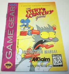 The Itchy & Scratchy Game - Manual | Itchy and Scratchy Game Sega Game Gear
