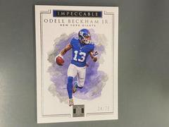 Odell Beckham Jr. #13 Football Cards 2017 Panini Impeccable Prices