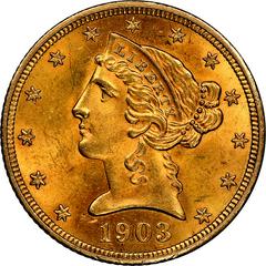 1903 Coins Liberty Head Half Eagle Prices