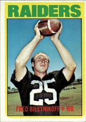 Fred Biletnikoff #210 Football Cards 1972 Topps Prices