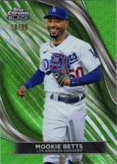 Mookie Betts [Green Wave Refractor] #1 Baseball Cards 2024 Topps Chrome Black Prices