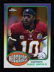 Robert Griffin III [Refractor] Football Cards 2015 Topps Chrome 60th Anniversary Prices