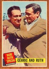 Gehrig and Ruth #140 Baseball Cards 1962 Topps Prices