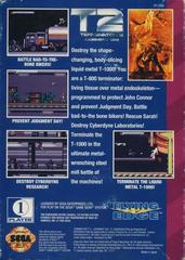 Terminator 2 Judgment Day - Back | Terminator 2 Judgment Day Sega Game Gear