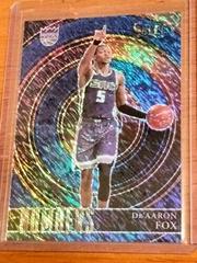 De'Aaron Fox [Blue] #39 Basketball Cards 2020 Panini Select Numbers Prices