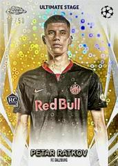 Petar Ratkov [Gold] #USC-29 Soccer Cards 2023 Topps UEFA Club Ultimate Stage Prices