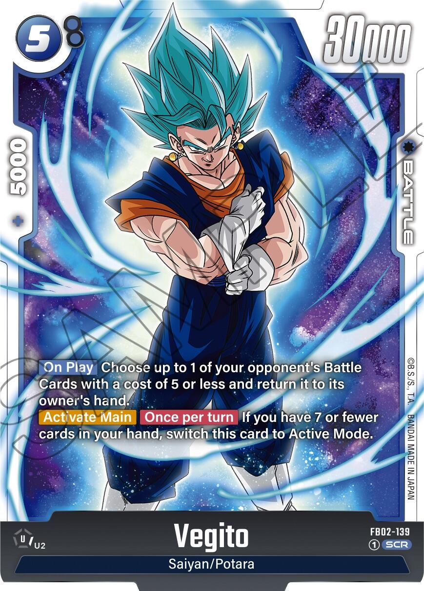 Vegito FB02-139 Dragon Ball Fusion World Blazing Aura