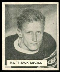 Jack McGill Hockey Cards 1937 V356 World Wide Gum Prices