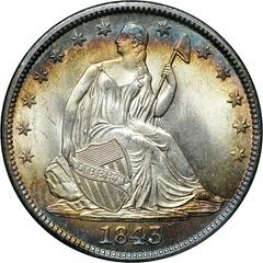 1843 Coins Seated Liberty Half Dollar Prices
