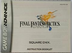 Manual  | Final Fantasy Tactics Advance GameBoy Advance