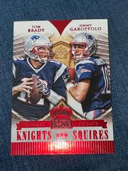 tom brady,jimmy garoppolo Football Cards 2014 Panini Crown Royale Knights & Squires Prices