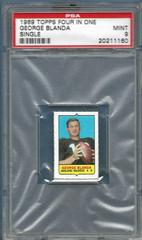 George Blanda Football Cards 1969 Topps Four in One Single Prices