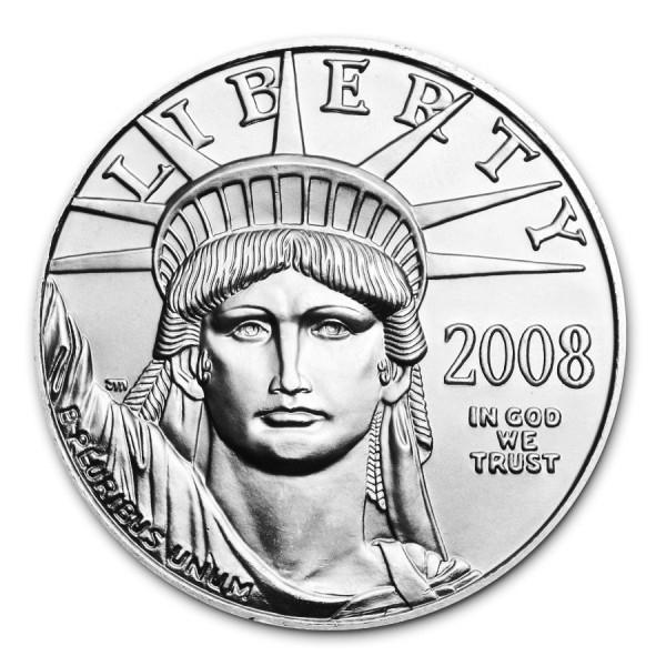 2008 W [PROOF] Coins $10 American Platinum Eagle