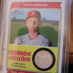 Rhys Hoskins #CCR-RH Baseball Cards 2023 Topps Heritage Clubhouse Collection Relics High Number Prices