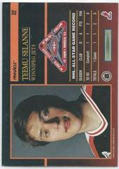 Back | Teemu Selanne Hockey Cards 1993 Pinnacle All Stars