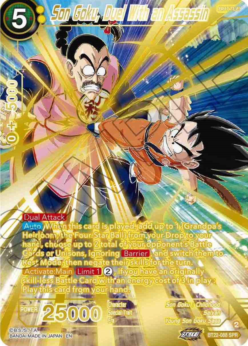 Son Goku, Duel With Assassin [SPR] BT22-088 Dragon Ball Super Critical Blow