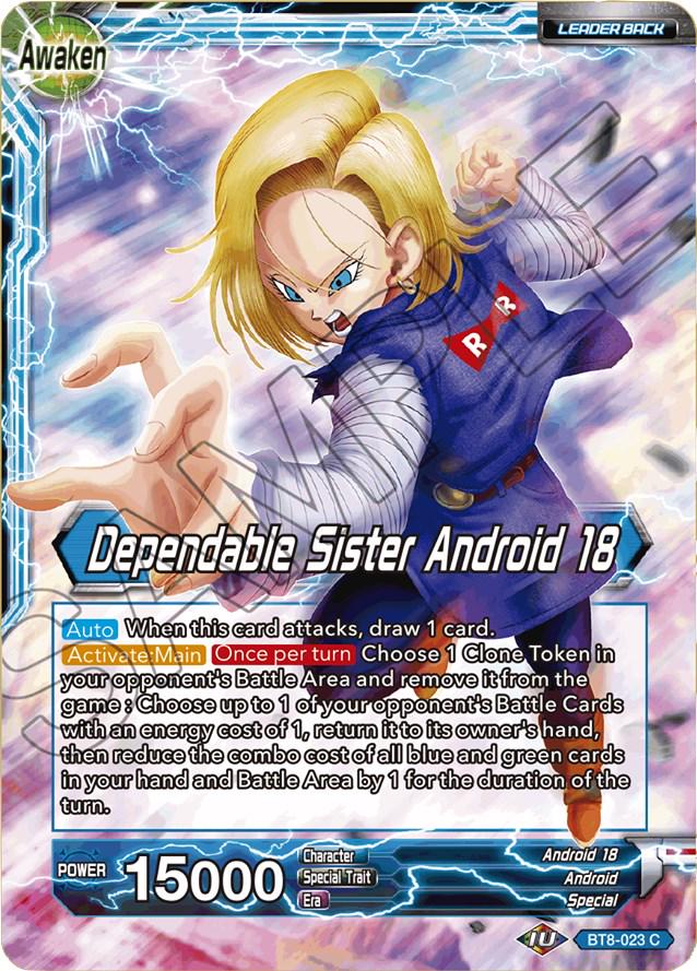 Android 18 // Dependable Sister Android 18 BT8-023 Dragon Ball Super Malicious Machinations