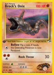 Card | Brock's Onix Pokemon Gym Heroes