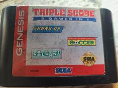 Cartridge (Front) | Triple Score Sega Genesis