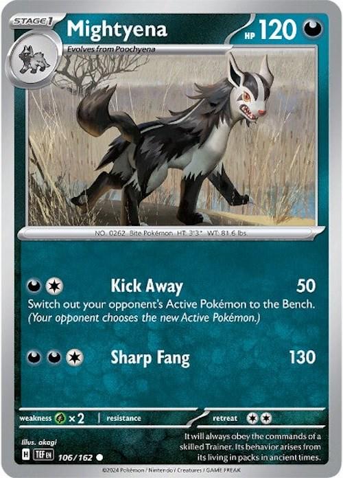 Mightyena #106 Pokemon Temporal Forces