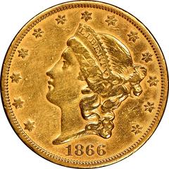 1866 S [NO MOTTO] Coins Liberty Head Gold Double Eagle Prices