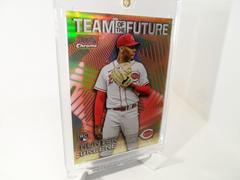 Hunter Greene [Red] Baseball Cards 2022 Stadium Club Chrome Team of the Future Prices