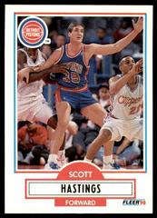 Scott Hastings Basketball Cards 1990 Fleer Update Prices