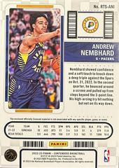 Back Of Card | Andrew Niembhard Basketball Cards 2022 Panini Contenders Rookie Ticket Swatches