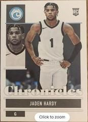 Jaden Hardy [Gold] Basketball Cards 2022 Panini Chronicles Draft Picks Prices