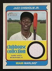 Jazz Chisholm Jr. #CCR-JCJ Baseball Cards 2023 Topps Heritage Clubhouse Collection Relics High Number Prices