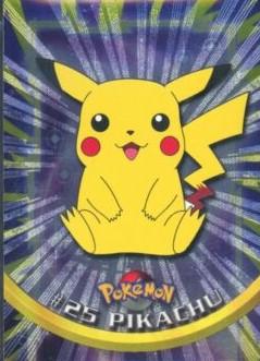 Pikachu [Foil] #25 Pokemon 1999 Topps TV