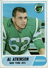 Al Atkinson #195 Football Cards 1968 Topps Prices