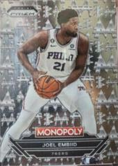 Joel Embiid #M15 Basketball Cards 2022 Panini Prizm Monopoly Money White Prices