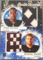 Michael Mayer , Tyree Wilson #HSD-5 Football Cards 2023 Panini Donruss Rookie Holiday Sweater Dual Prices
