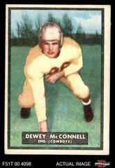 Dewey McConnell [UN Rubbed] #21 Football Cards 1951 Topps Magic Prices