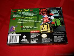 Mr. Do! (SNES) Box Back | Mr. Do! Super Nintendo