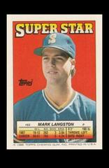 Mark Langston #63 Baseball Cards 1988 Topps Stickercard Prices