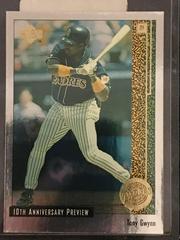 Tony Gwynn #55 of 60 Baseball Cards 1998 Upper Deck 10th Anniversary Preview Prices