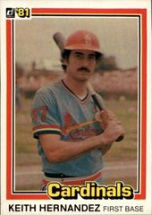 Keith Hernandez #67 Baseball Cards 1981 Donruss Prices