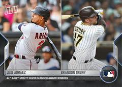 Luis Arraez, Brandon Drury #OS-33 Baseball Cards 2022 Topps Now Off Season Prices