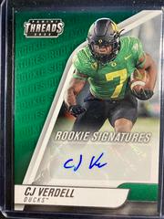 CJ Verdell #TH-CJV Football Cards 2022 Panini Chronicles Draft Picks Threads Rookie Signatures Prices