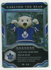Carlton the Bear #M-26 Hockey Cards 2021 Upper Deck MVP Mascots Gaming Prices