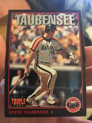Eddie Taubensee #17 Baseball Cards 1993 Panini Donruss Triple Play Prices