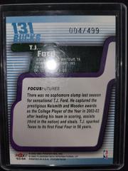 Back | T.J. Ford Basketball Cards 2003 Fleer Focus